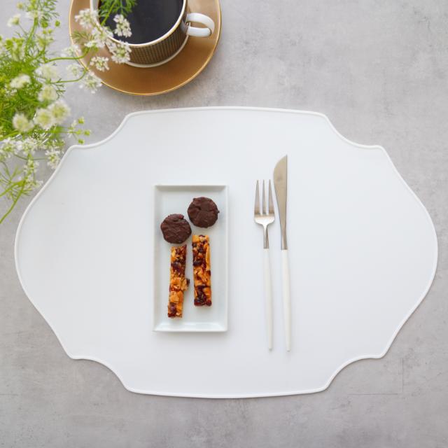 シリコン　ランチョンマット　シュエット　ホワイト