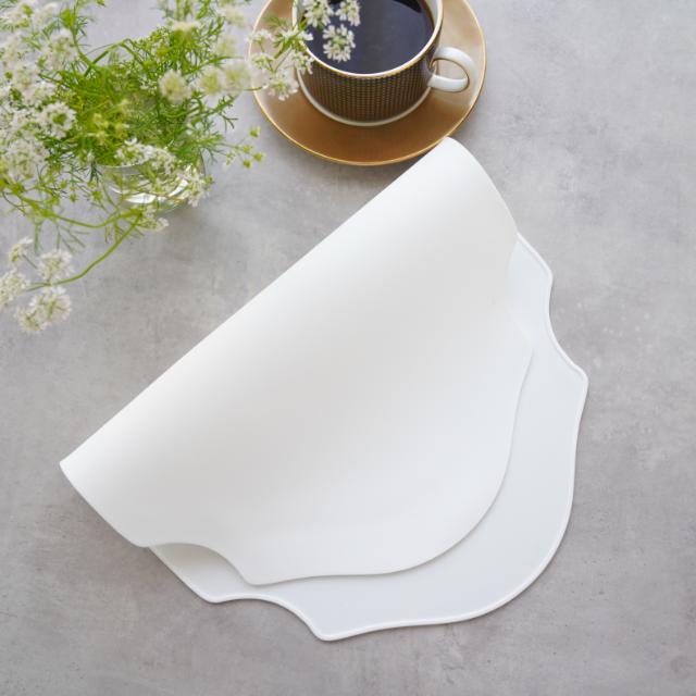 シリコン　ランチョンマット　シュエット　ホワイト