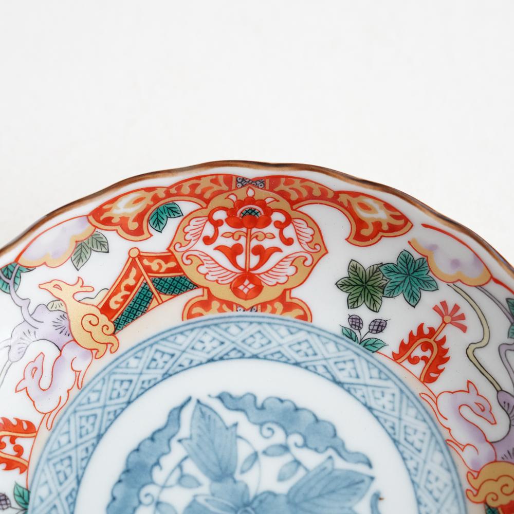 鹿絵祥瑞赤 中皿