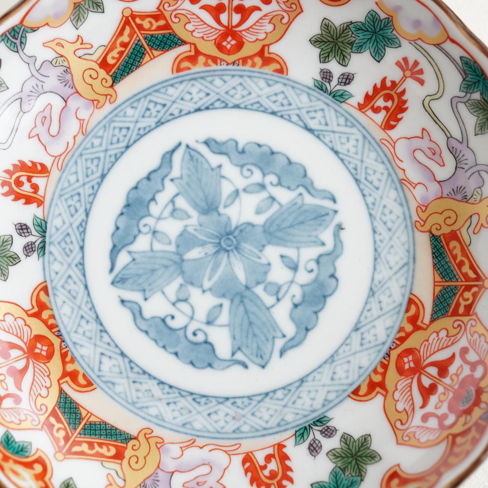 鹿絵祥瑞赤 中皿