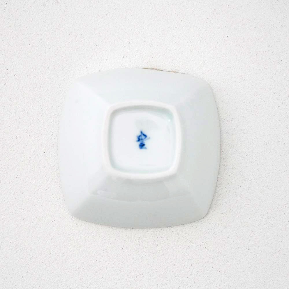 色絵扇　角小付