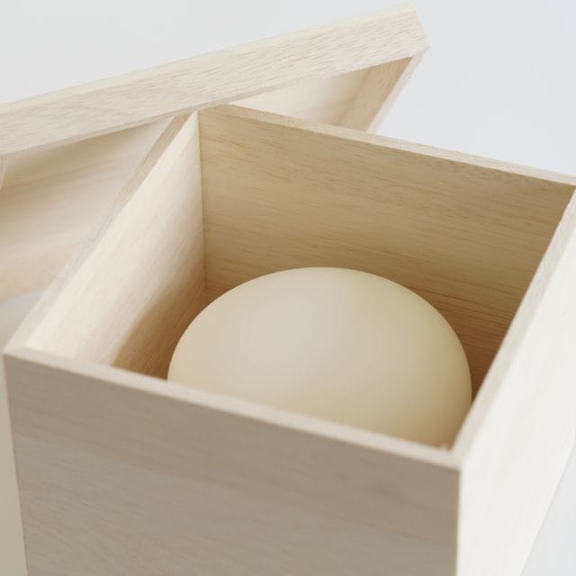 京ちりめん橙付き　とうきの鏡餅飾り 大（木箱タイプ）日本製