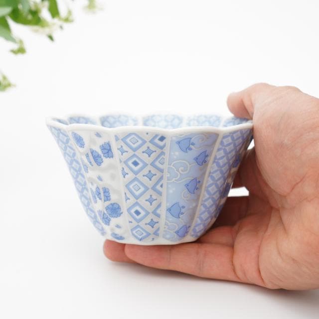 花離宮ブルーボウル 12cm（化粧箱入）