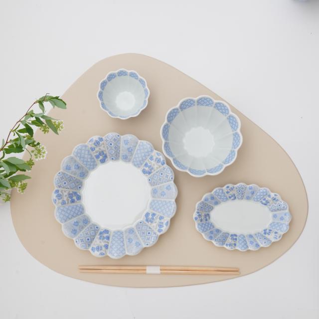 花離宮ブルーボウル 12cm（化粧箱入）