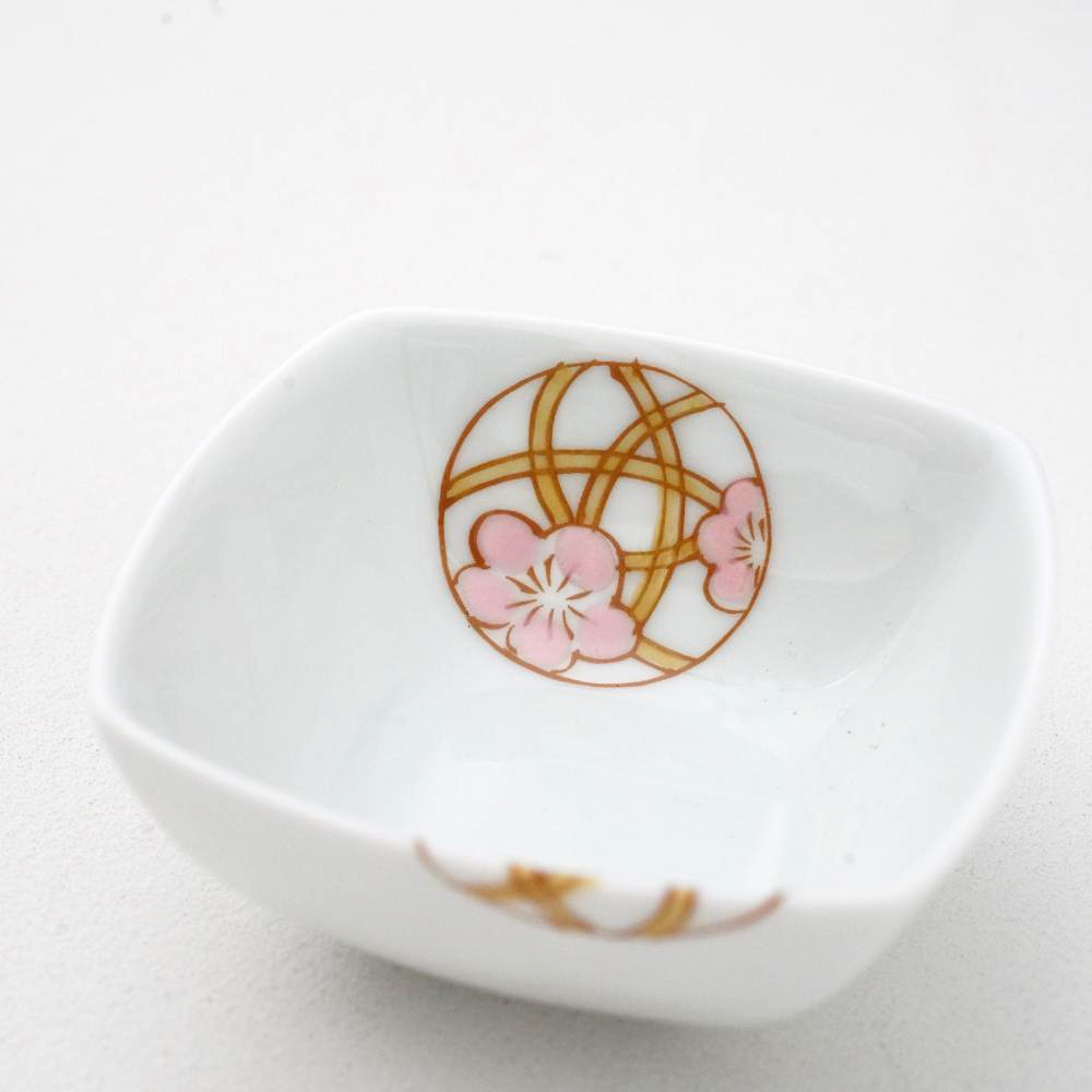 花てまり（桃）角小付