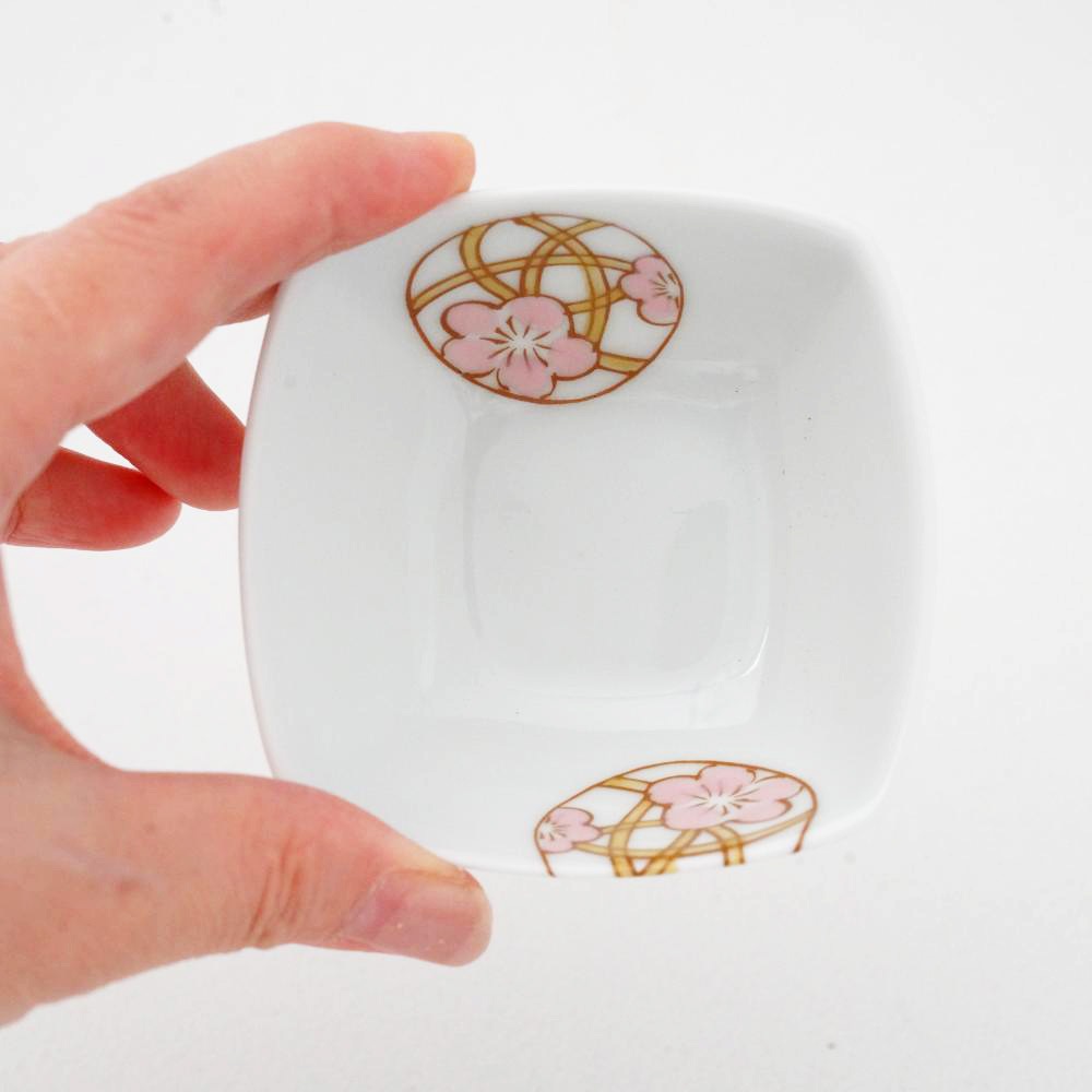 花てまり（桃）角小付