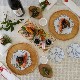 結び桜　（青）　桜型　小皿　4寸皿 3枚目のサムネイル