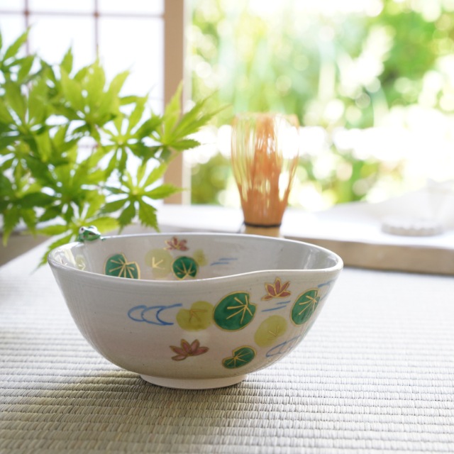 京焼　カエル　小鉢/抹茶椀　(田中陶房)