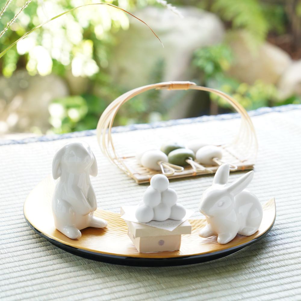 おみつ様 リメイク鉢 4号ふっくら鉢 白たまごのうさぎさん Tiny Roses