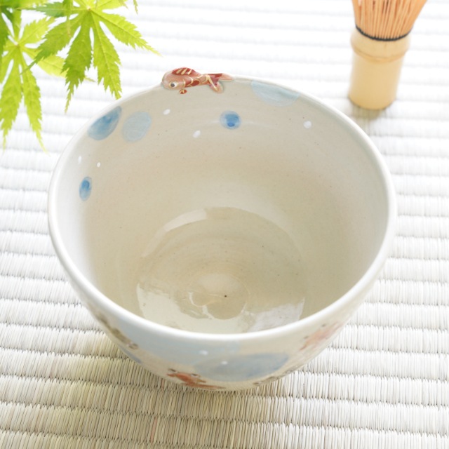 京焼　金魚　小鉢/抹茶椀　(田中陶房)