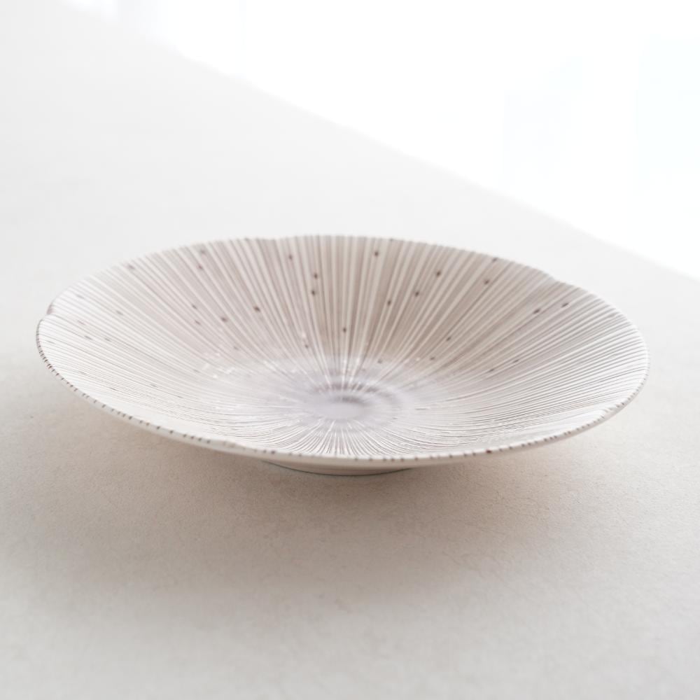十草 深皿 白