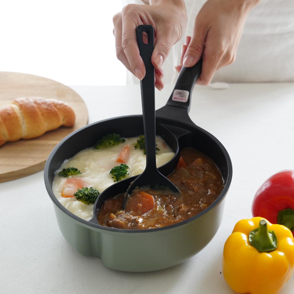 ダブルクック片手鍋 20cm オリーブ｜ 四季折々のおしゃれな和食器通販 