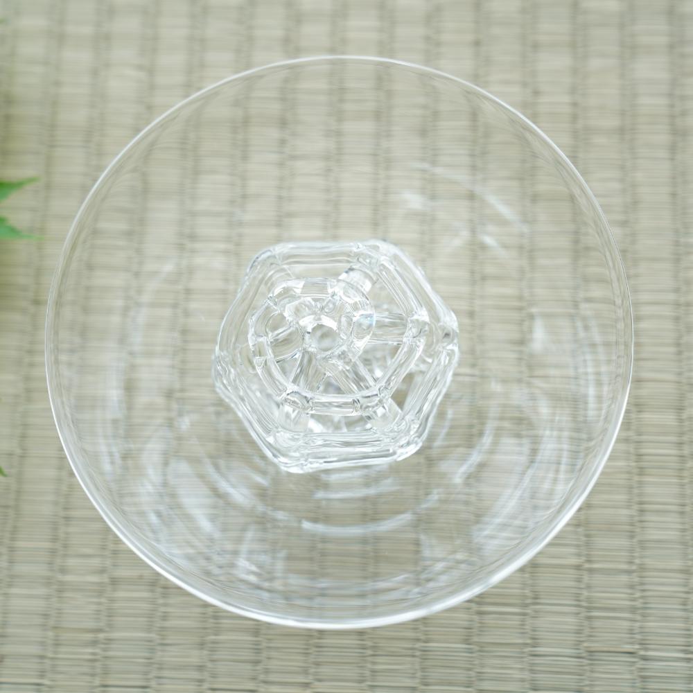 【予約/8月中旬から下旬頃出荷】手作りガラス フラワーベース 剣山＋碗