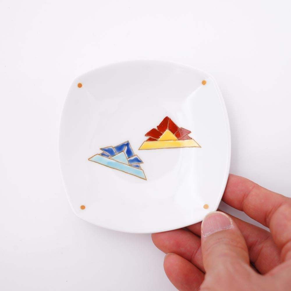 有田焼 深川製磁 陶器箸置き 深川焼 箸置き 5個 ブルーチャイナ ブルーチャイナ ペア 有田焼 深川製磁 陶器製箸置きセット 青と赤の模様