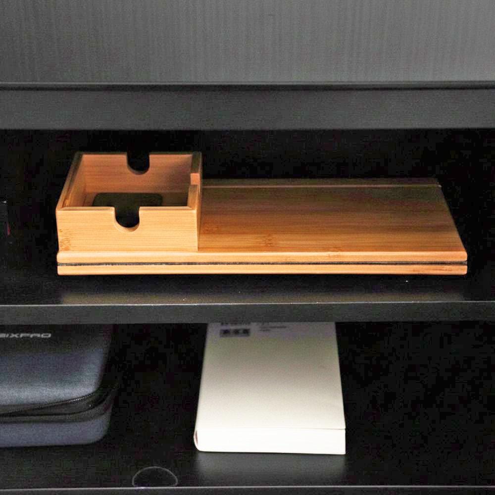 【予約/2月上旬出荷】折り畳み式 木製ソファアームレストレイ