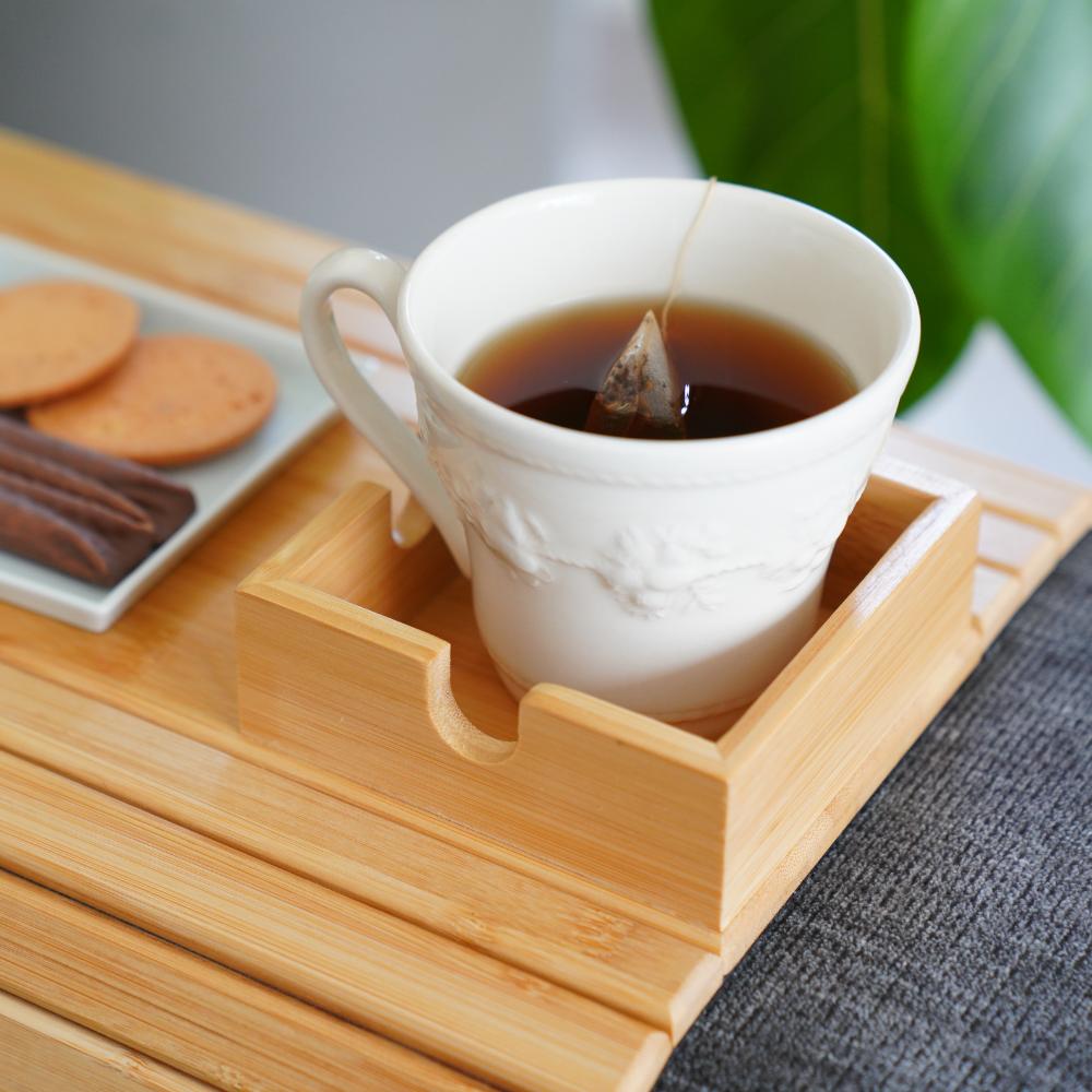 【予約/2月上旬出荷】折り畳み式 木製ソファアームレストレイ