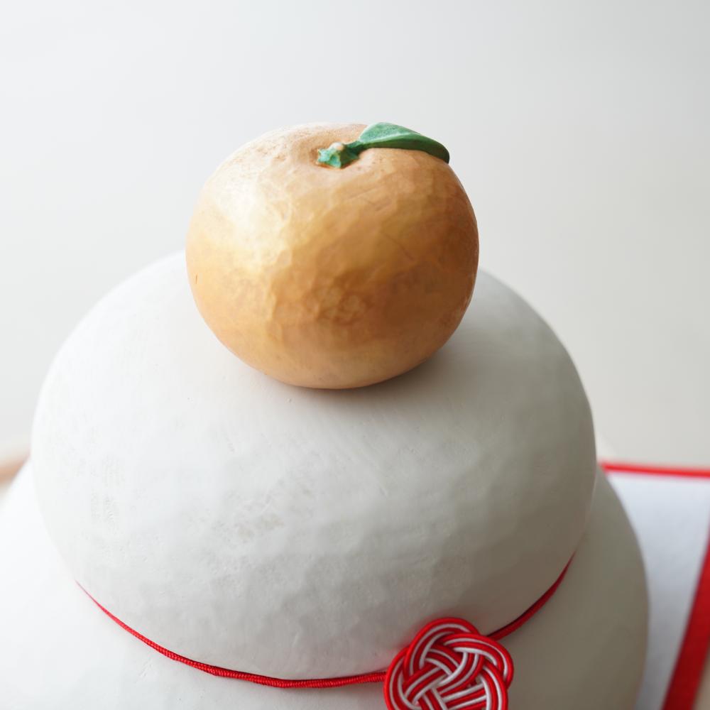 金運祈願の永世木彫り鏡餅 大｜ 四季折々のおしゃれな和食器通販