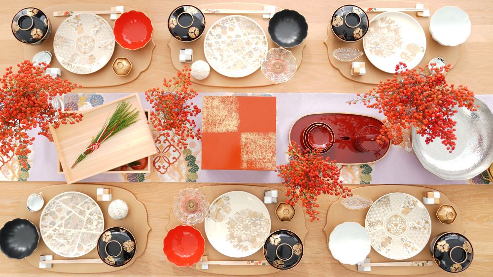 【アウトレット】越前漆器 稜花木製折敷 金 48cm×30cm