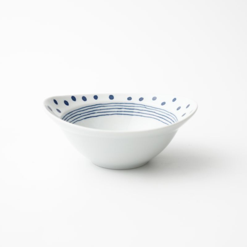 HASAMI DOT × LINE リム楕円鉢　小