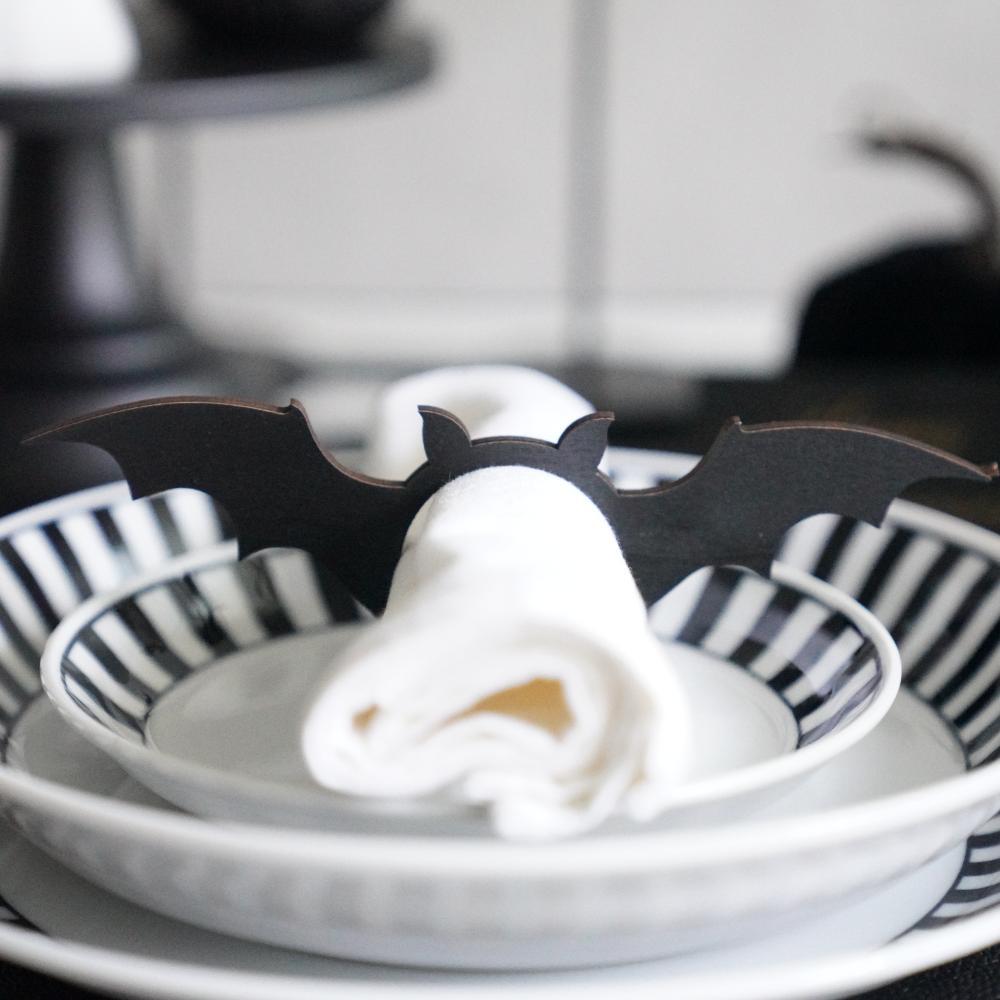 【アウトレット】コウモリ ナプキンリング6点セット