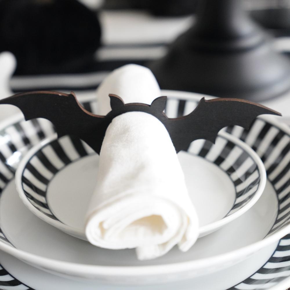 【アウトレット】コウモリ ナプキンリング6点セット