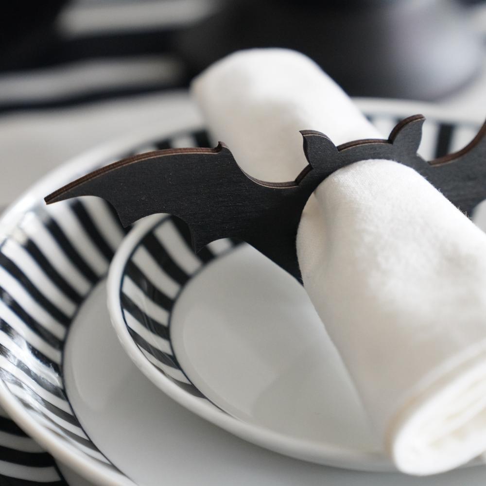 【アウトレット】コウモリ ナプキンリング6点セット