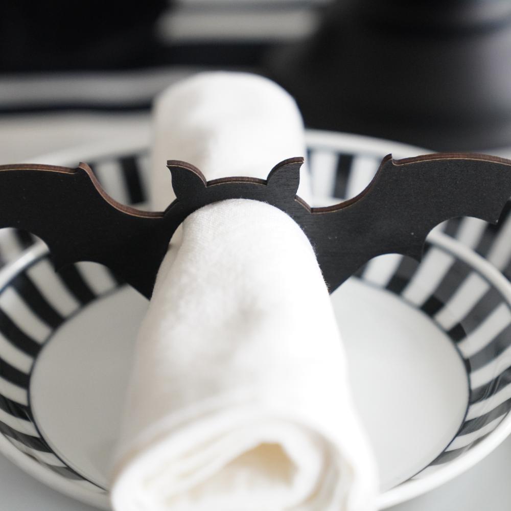 【アウトレット】コウモリ ナプキンリング6点セット