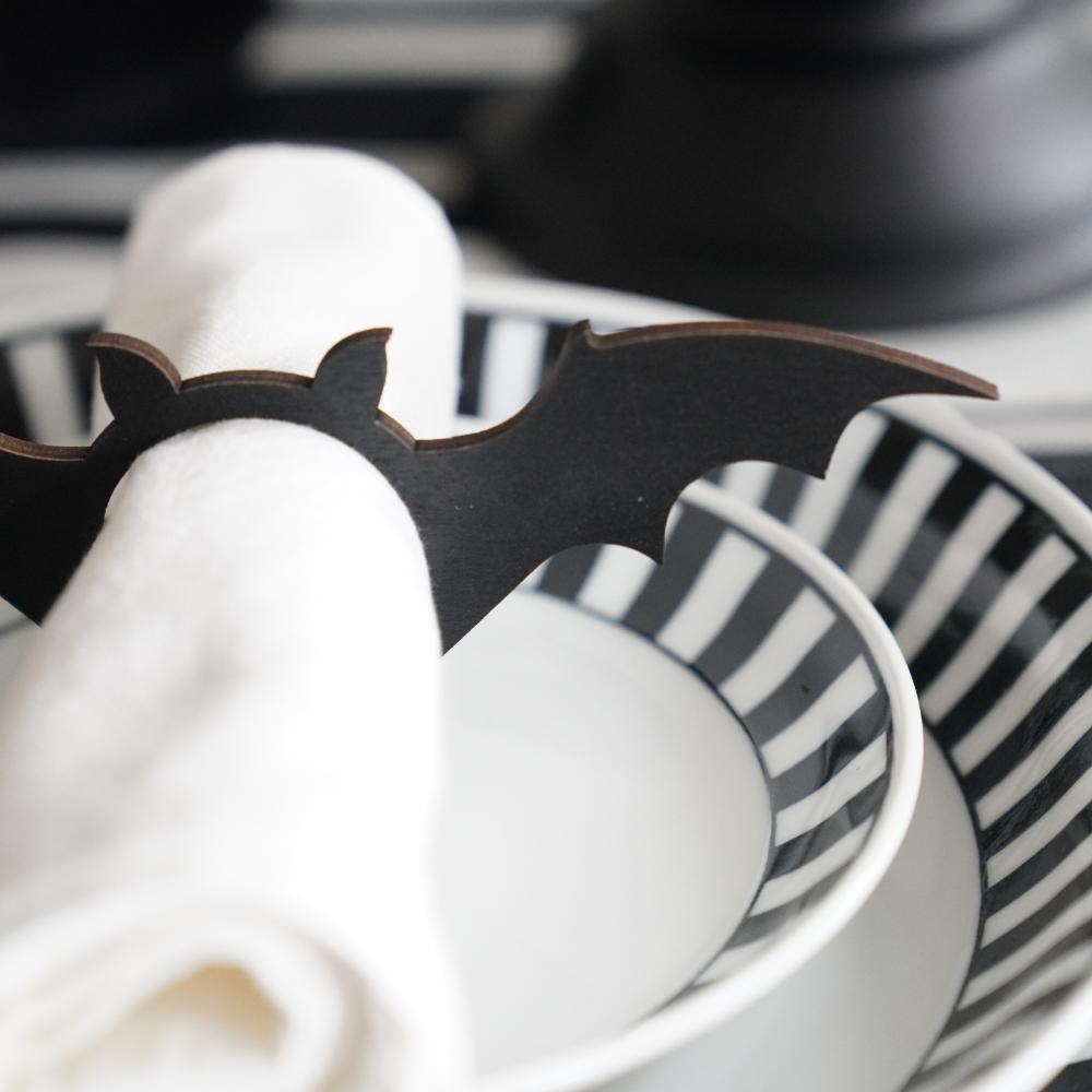 【アウトレット】コウモリ ナプキンリング6点セット