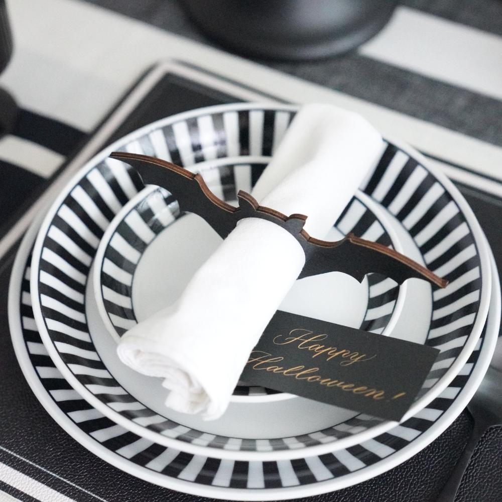 【アウトレット】コウモリ ナプキンリング6点セット