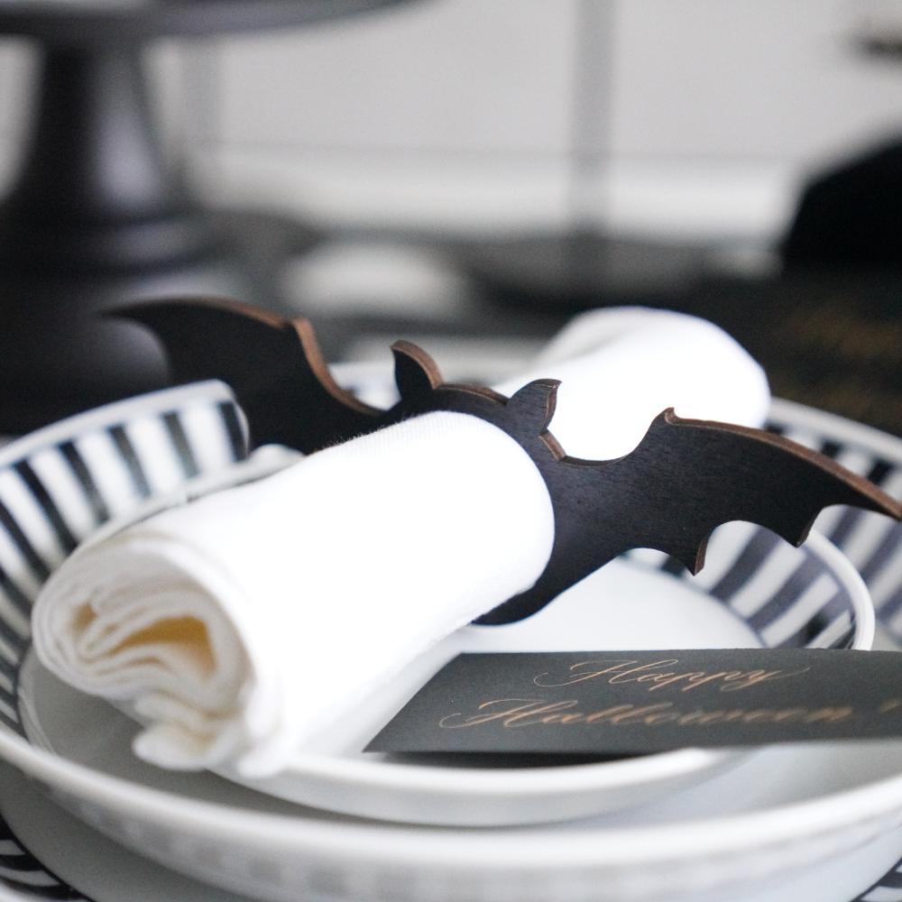 【アウトレット】コウモリ ナプキンリング6点セット