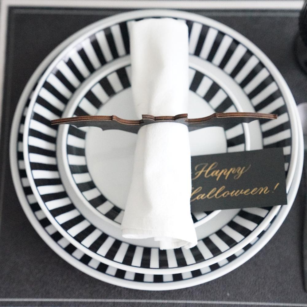 【アウトレット】コウモリ ナプキンリング6点セット