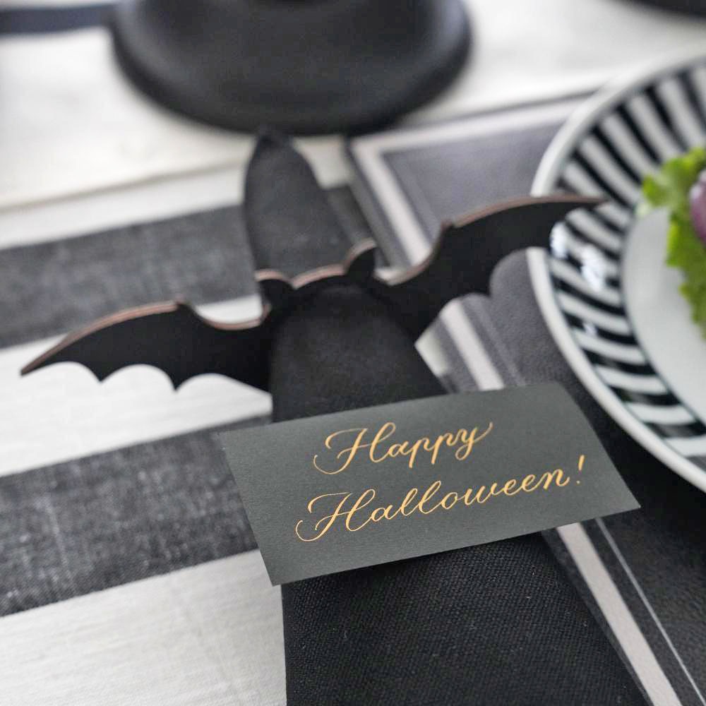 【アウトレット】コウモリ ナプキンリング6点セット