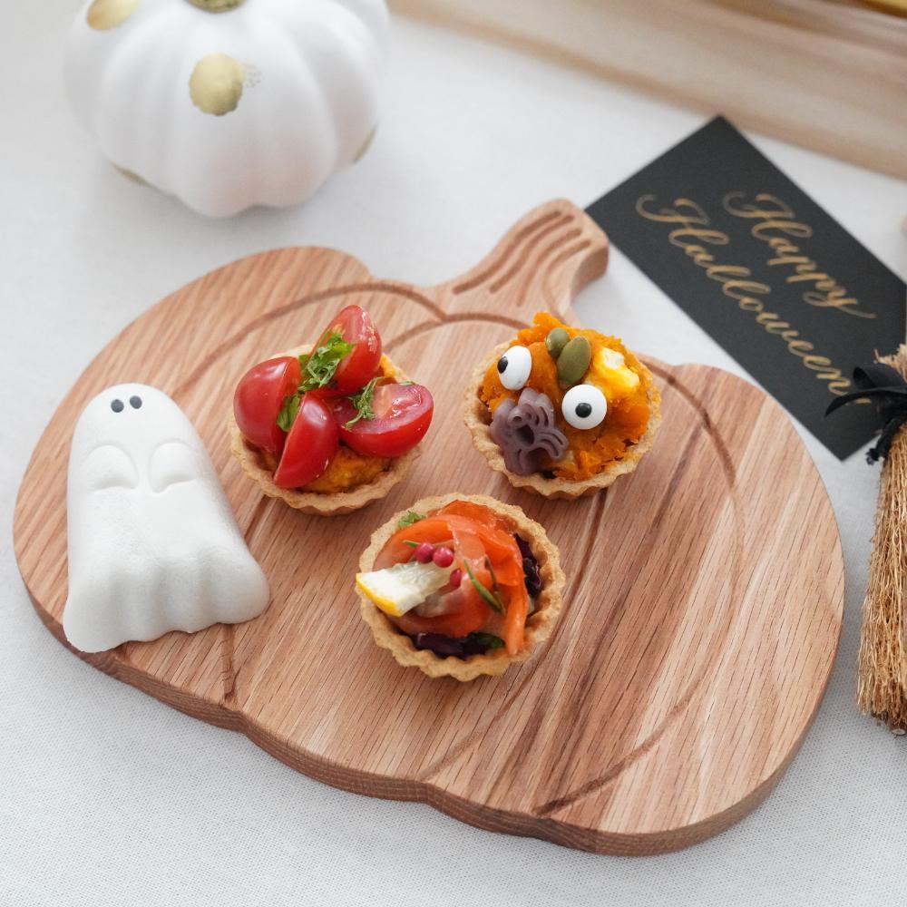 【アウトレット】木製カボチャトレイ・チーズプレート