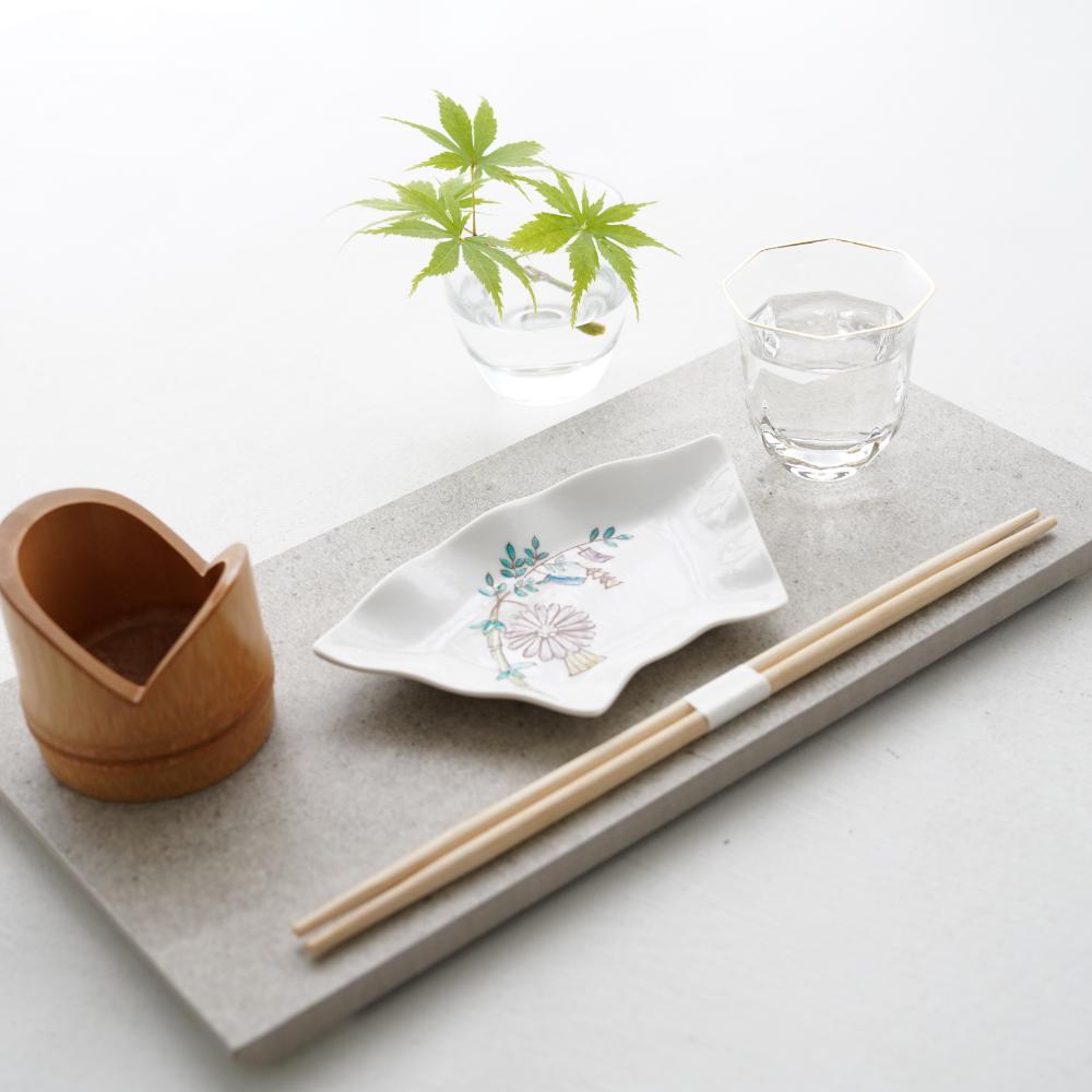 【6月末入荷予定】石紋(せきもん)板皿(白) S 4枚目