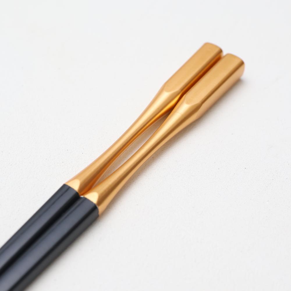 ブラックゴールド 越前塗箸 22.5cm  FOURGRACEオリジナル 2枚目
