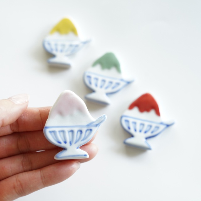 有田焼　かき氷箸置き　4個セット