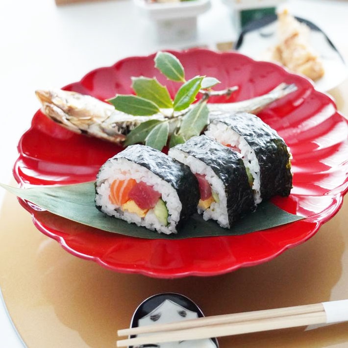 巻き寿司セット　ハーフカット溝付き