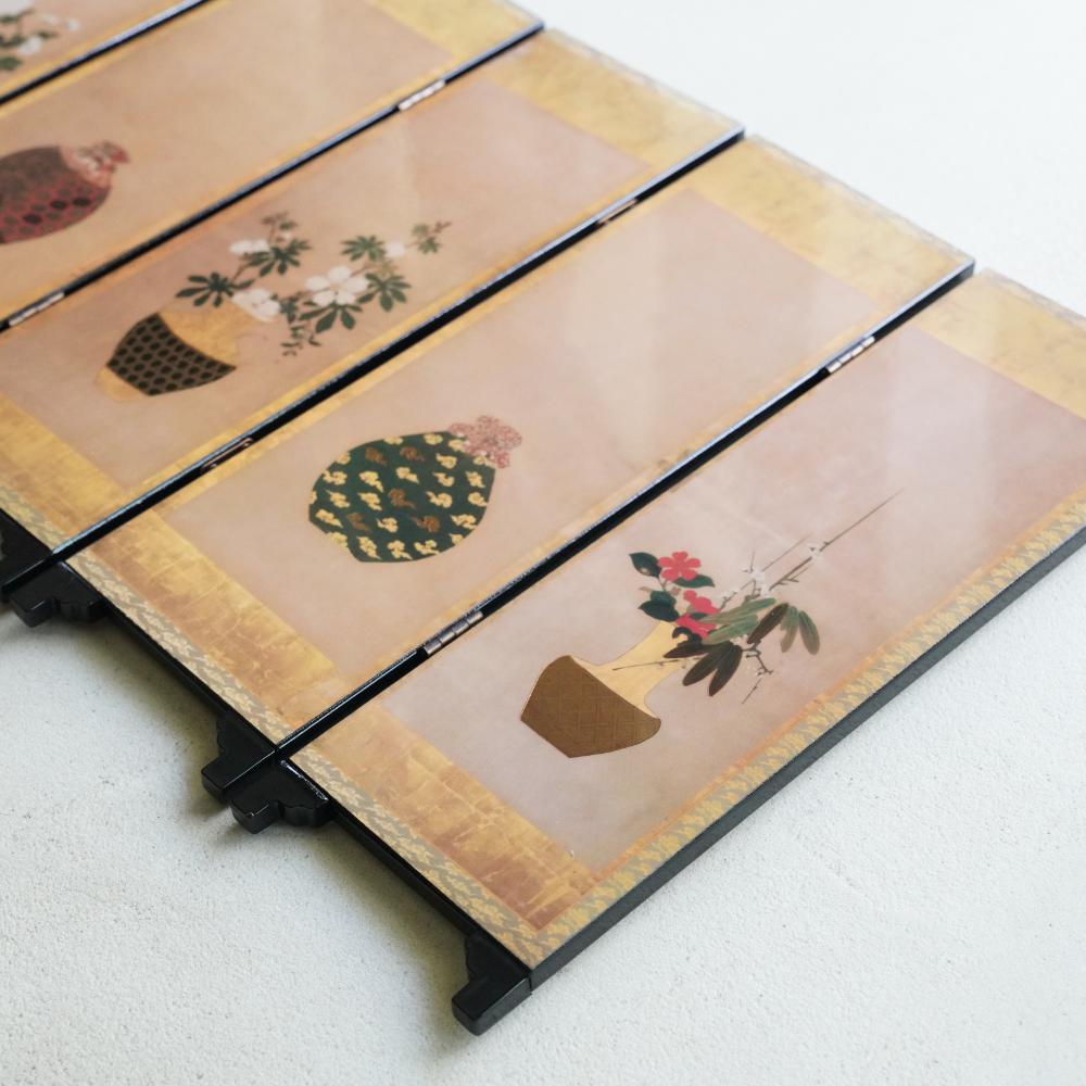 アンティーク風小屏風(リバーシブルタイプ)｜ 四季折々のおしゃれな和