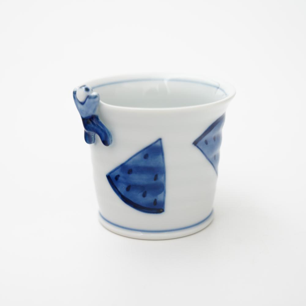 波佐見焼　 すいか　一閑人煎茶・そば猪口