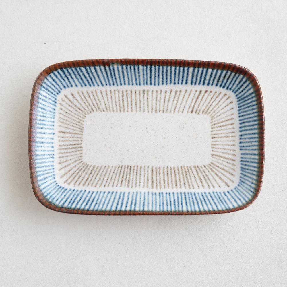 青茶十草 焼き物皿