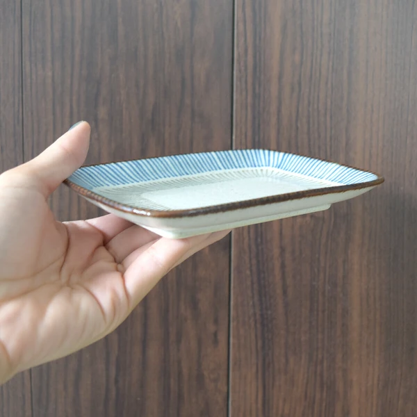 青茶十草 焼き物皿