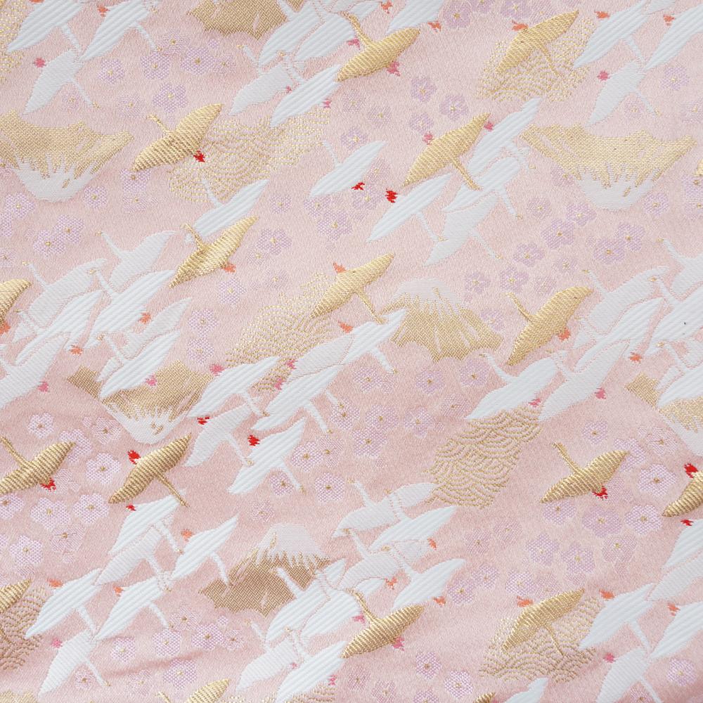 西陣織 金鶴 テーブルランナー ピンク ｜ 四季折々のおしゃれな和食器