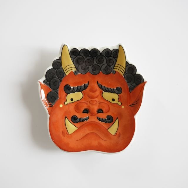 錦泣いた赤鬼小銘々皿