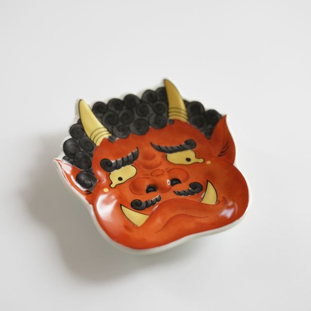 錦泣いた赤鬼小銘々皿