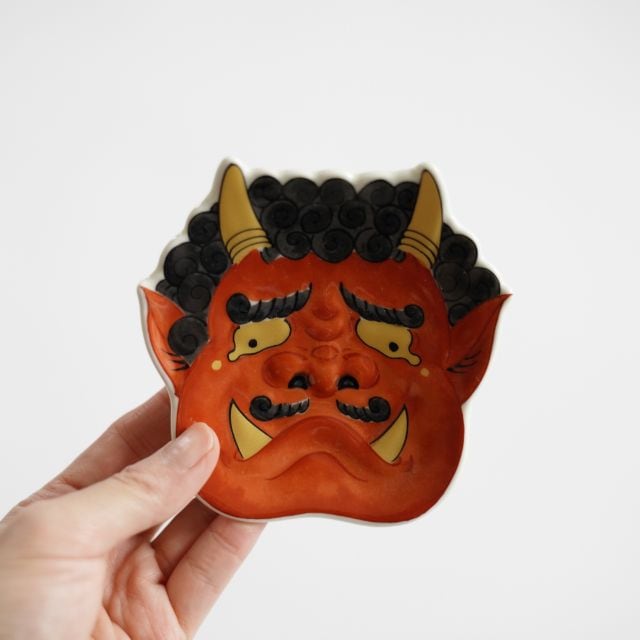 錦泣いた赤鬼小銘々皿