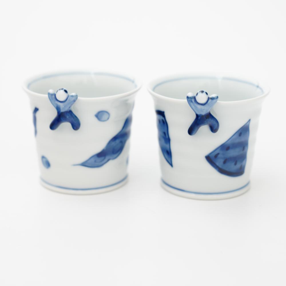 波佐見焼　 えんどう　一閑人煎茶・そば猪口