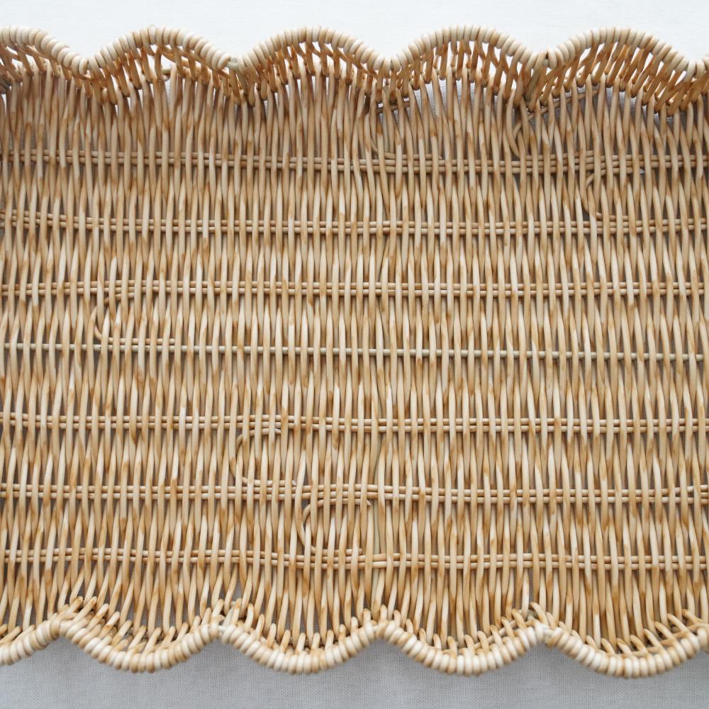 洗えるスカラップトレイ 35.5cm