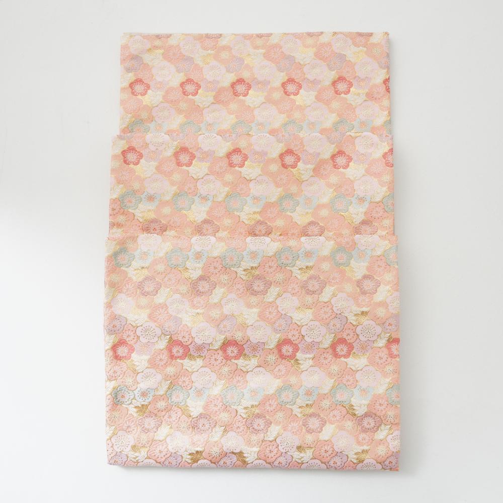 【今季完売】西陣織 梅尽くし テーブルランナー ピンク FOURGRACEオリジナル