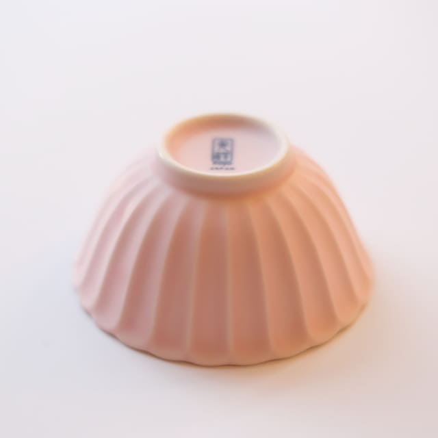 菊型　10.5ｃｍ　ボウル　桜色