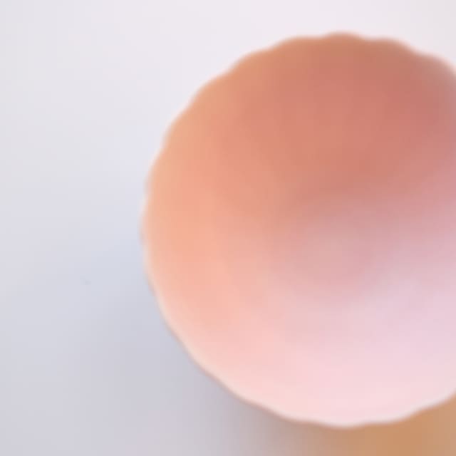 菊型　10.5ｃｍ　ボウル　桜色
